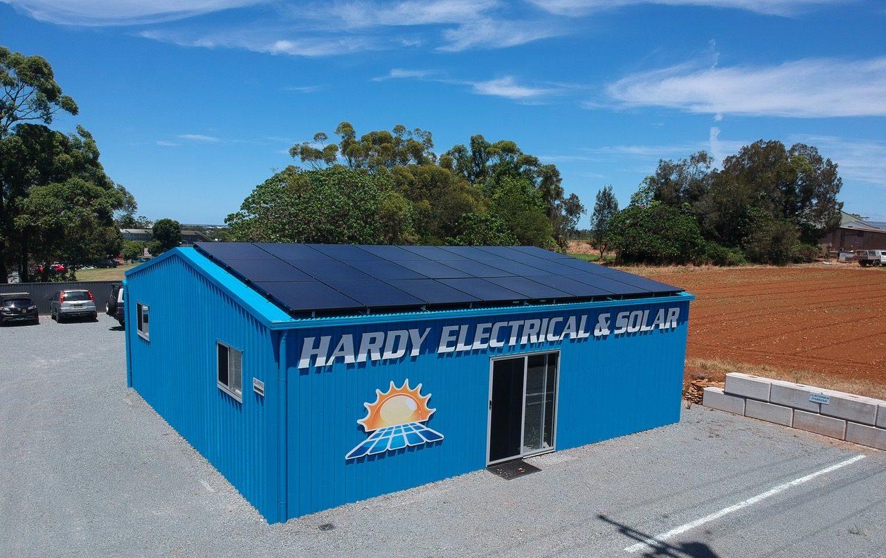 hardy solar blue shed kingscliff